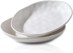 Handcrafted Ceramic Plates Set of 2, Pasta Bowls | 10'' Serving Bowls for Entertaining, Serving Dishes |