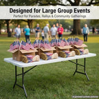 Handheld Flags 200 - Mini US Flags on Stick, Bulk Small American Banner for Parades, Events, Celebrations, alternate view 3