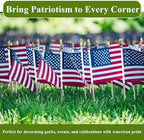 Handheld Flags 200 - Mini US Flags on Stick, Bulk Small American Banner for Parades, Events, Celebrations, alternate view 6