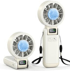 Handheld Portable Fan with Ice Cooling Rechargeable 5.5m/s Speed