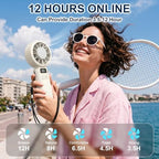 Handheld Portable Fan with Ice Cooling Rechargeable 5.5m/s Speed, alternate view 5
