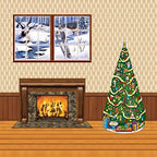 Hanging Backdrop, Durable Plastic Wall Covering, 4' x 30' in 4' x 30' in Burly Wood, alternate view 2