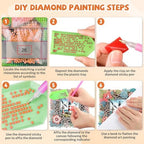 Hanging Diamond Art Decorative Kit 5D Diamond Painting Kit, DIY Lighthouse Landscape Theme Diamond Art Kit, alternate view 6