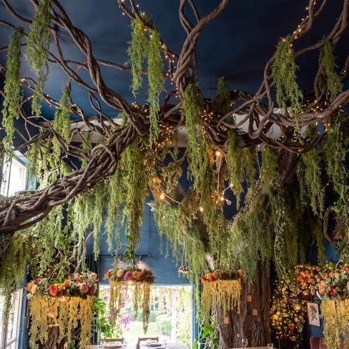 Hanging Green Spanish Moss Fairy Forest Ceiling Party Halloween Decor