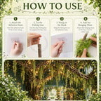 Hanging Green Spanish Moss Fairy Forest Ceiling Party Halloween Decor, alternate view 4