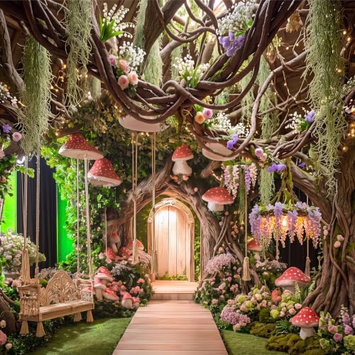 Hanging Green Spanish Moss Fairy Forest Ceiling Party Halloween Decor, alternate view 5