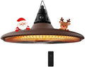Hanging Heater, 1500W Outdoor Electric Patio Ceiling Heater with Remote Control, Infrared for Courtyard, Garage