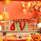 Happy Harvest Decorations for Home, Fall Metal Table Sign, alternate view 2
