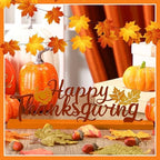 Happy Thanksgiving Decorations for Home, Fall Metal Table Sign, alternate view 2