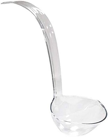 Hard Plastic 5-Ounce Punch Bowl/Serving Ladle, 1-Count, Clear in Clear