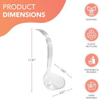 Hard Plastic 5-Ounce Punch Bowl/Serving Ladle, 1-Count, Clear in Clear, alternate view 2