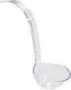 Hard Plastic 5-Ounce Punch Bowl/Serving Ladle, 3-Count, Clear in Clear