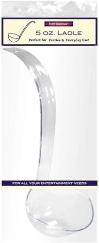 Hard Plastic 5-Ounce Punch Bowl/Serving Ladle, Clear, 1 Count (Pack of 12) in Transparent, alternate view 5