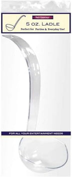 Hard Plastic 5-Ounce Punch Bowl/Serving Ladle, Clear, 1 Count (Pack of 12) in Transparent, alternate view 5