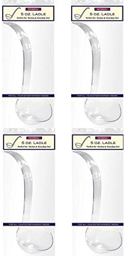 Hard Plastic 5-Ounce Punch Bowl/Serving Ladle, Clear, 4-Count in Clear, alternate view 3