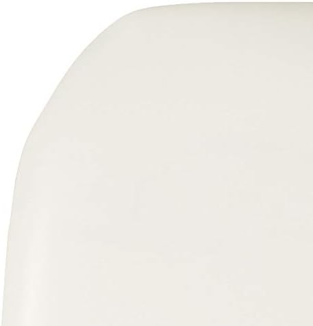 Hard Vinyl Chiavari Chair Cushion, White in White, alternate view 2