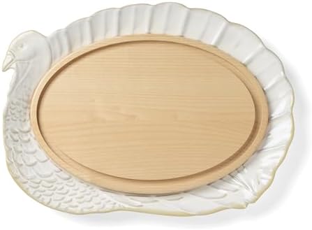 Harvest 2-Piece Turkey Platter And Carving Board Set in 2 Count in Multicolor