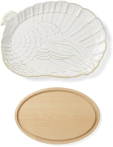 Harvest 2-Piece Turkey Platter And Carving Board Set in 2 Count in Multicolor, alternate view 3