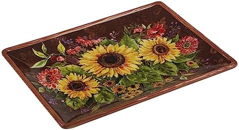 Harvest Blessings Ceramic Rectangular Platter - Ideal for appetizers, desserts, and party favorites, this
