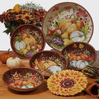 Harvest Blessings Ceramic Rectangular Platter - Ideal for appetizers, desserts, and party favorites, this, alternate view 5