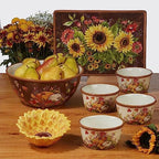 Harvest Blessings Ceramic Rectangular Platter - Ideal for appetizers, desserts, and party favorites, this, alternate view 6