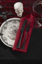 Haunted Village Accent Plates, Set Of 4, Assorted, Service For 4 in 4 Count in Multicolor, alternate view 2