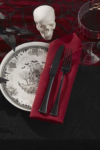 Haunted Village Accent Plates, Set Of 4, Assorted, Service For 4 in 4 Count in Multicolor, alternate view 2