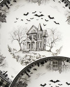 Haunted Village Accent Plates, Set Of 4, Assorted, Service For 4 in 4 Count in Multicolor, alternate view 5