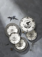 Haunted Village Accent Plates, Set Of 4, Assorted, Service For 4 in 4 Count in Multicolor, alternate view 7
