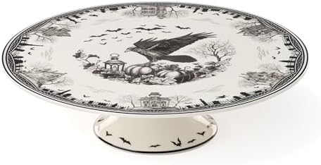 Haunted Village Cake Plate in 1 Count in Multicolor