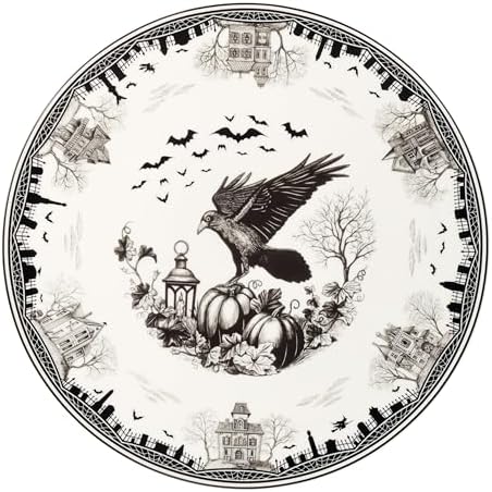 Haunted Village Cake Plate in 1 Count in Multicolor, alternate view 3