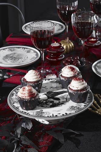 Haunted Village Cake Plate in 1 Count in Multicolor, alternate view 5