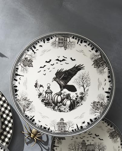 Haunted Village Cake Plate in 1 Count in Multicolor, alternate view 7
