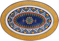 Havana Ceramic 16 inch Oval Platter, Microwave & Dishwasher Safe in Large (16 inch) in Havana