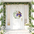 He is Risen Easter Decoration Wooden Wreaths for Front Door Sign Cross Sign Door Wall Signs, Christian Jesus, alternate view