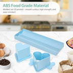 Heart Cake Pop Mold Set with 9in Tray and Sticks- Blue in Light blue(Heart), alternate view 6