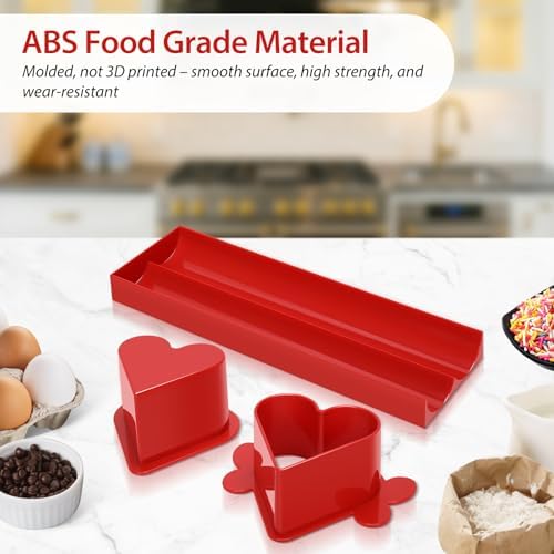 Heart Cake Pop Mold Set with 9in Tray and Sticks- Red in Red(Heart), alternate view 5