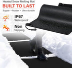 Heated Snow Melting Mat with GFCI,20" x 60" Heated Outdoor Mats for Walkway, alternate view 3