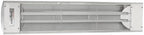 Heating 5000 Watt Electric Infrared Dual Element Heater-240 Voltage-Stainless Steel Finish-No Fascia Decorative