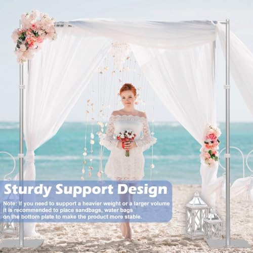 Heavy Duty Backdrop Stand, 10x10ft Pipe and Drape Backdrop Stand Kit with Upgrade Clip on Telescopic Poles Frame, alternate