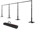Heavy Duty Backdrop Stand 12x30ft, Pipe and Drape Stand Kit-Black in 12x30ft