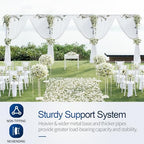 Heavy Duty Backdrop Stand 12x30ft, Pipe and Drape Stand Kit-Black in 12x30ft, alternate view 4