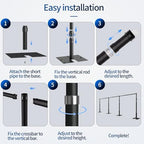 Heavy Duty Backdrop Stand 12x30ft, Pipe and Drape Stand Kit-Black in 12x30ft, alternate view 5