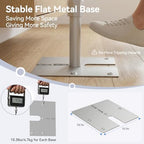 Heavy Duty Backdrop Stand, 8.9x10ft Pipe and Drape Stand, Silver in 8.9x10ft in Silver, alternate view 3