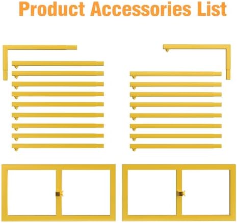 Heavy Duty Backdrop Stand, 8ft x 8ft, Adjustable Pipe and Drape Kit, Gold in Gold, alternate view 6
