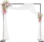 Heavy Duty Backdrop Stand 8ft x 8ft Black Pipe and Drape Backdrop Stand Kit Adjustable Metal Backdrop Sand for