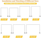 Heavy Duty Backdrop Stand 8ft x 8ft Black Pipe and Drape Backdrop Stand Kit Adjustable Metal Backdrop Sand for, alternate