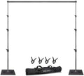 Heavy Duty Backdrop Stand Pipe and Drape Photography Backdrop Stand Kit Adjustable Photo Background Stand 10ft x