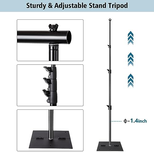 Heavy Duty Backdrop Stand Pipe and Drape Photography Backdrop Stand Kit Adjustable Photo Background Stand 10ft x, alternate
