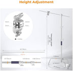 Heavy Duty C Stand, 10.8ft, with Holding Arm, Stainless Steel, alternate view 2